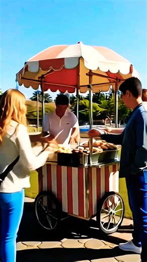 Jualan Es Krim Ditaman Kota #trendingshorts #tiktokeffects