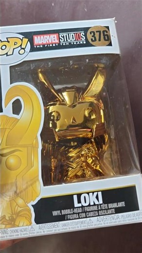 Golden Loki Funko Pop Unboxing - Rare Variant Close-Up #loki #marvel #funkopop #shorts
