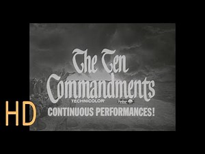 The Ten Commandments 1956 TV Spot Charlton Heston Yul Brynner Anne Baxter Edward G Robinson HD