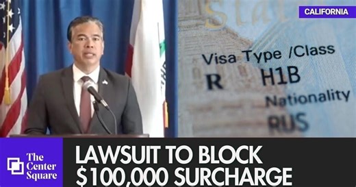 WATCH: California co-leads suit over $100,000 H-1B visa fee