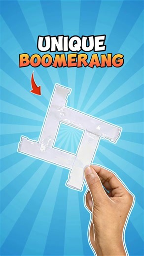 EASIEST - 4 blade paper boomerang tutorial 🪃, paper boomerang #shorts #boomerang