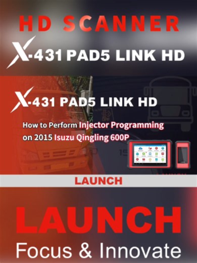 Injector programming on a 2015 Isuzu Qingling 600P — full step-by-step procedure 🔧 #injector#programming #Isuzu#600P #Qingling #dieseltruck #truckdiagnostics #LAUNCH