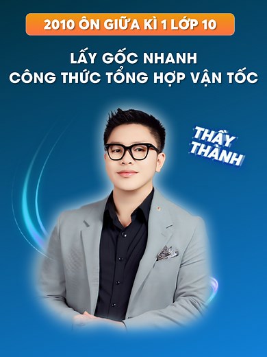 Công Thức Tổng Hợp Vận Tốc Vật Lý 10
