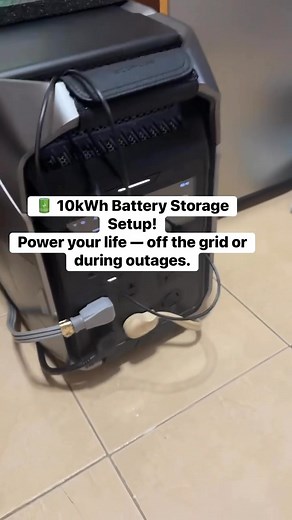 🔋 10kWh Battery Bank = Serious Backup Power! Perfect for off-grid life, blackouts, and solar charging. Stay powered. Stay prepared. 💡🌤️ Comment 🔥 if you want a full breakdown. #BatteryBackup #OffGridPower #10kWh #SolarStorage #EcoFlow #PreppingLife #EmergencyPower #LiFePO4 #Followme #Morelikes | Earl’s Off-Grid Power & Camping Life