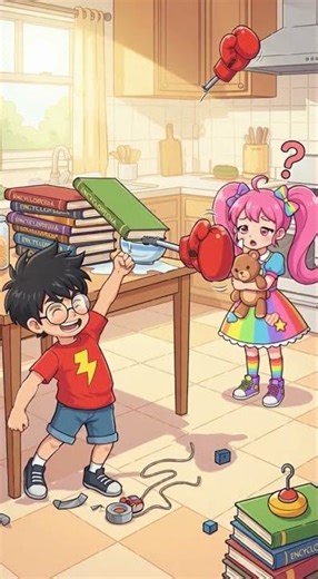 🤖 The Cookie Jar Caper | Funny Anime Kids Comedy | Rube Goldberg Machine Fails 😂🍪✨