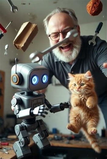 The Flying Wish: A Zero Gravity Adventure! (Pixar Style Short Film) 🤖🐱✨