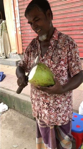 How to cut green coconut