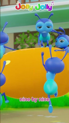 The ants go marching eight by eight🐜🐜 | Learn numbers with little ant | Jolly Jolly - Nursery Rhymes