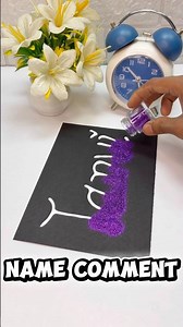 Aise Glitter Name Banau Aapka?🥰🫶😍#comment #drawing #craft #diy #ytshorts#ytviral #yt