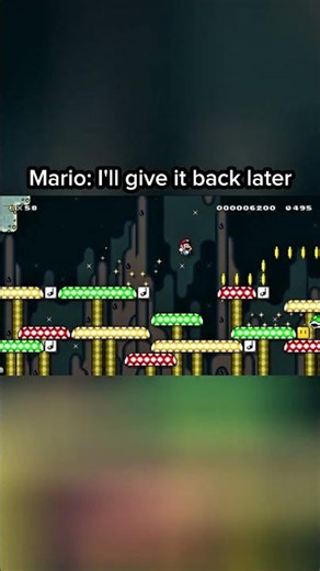 Just Borrowing for a minute 🐢🤣🪙⛳ #mario #nintendo #retrogaming