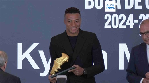 Watch: Mbappe receives 2024-2025 Golden Boot award