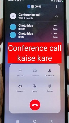 conference call kaise karte hain | conference call kaise kare #shorts#tech#youtubeshorts