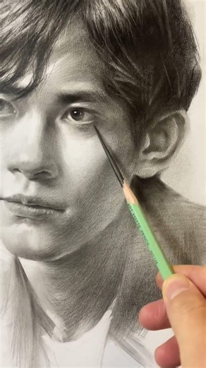 Perfect drawing is full of details everywhere #fypdrawing #charcoaldrawing #portraitdrawing