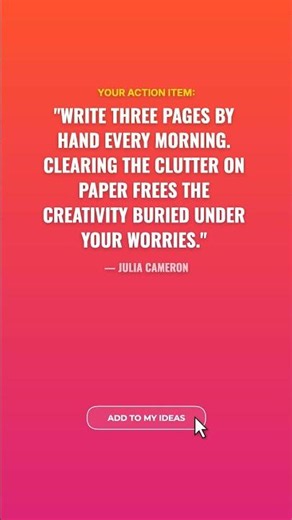 Julia Cameron on Morning Pages and Creativity | The Artist's Way