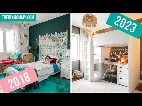 Epic Teen Room Transformation with a Trendy Loft Bed & Study Nook