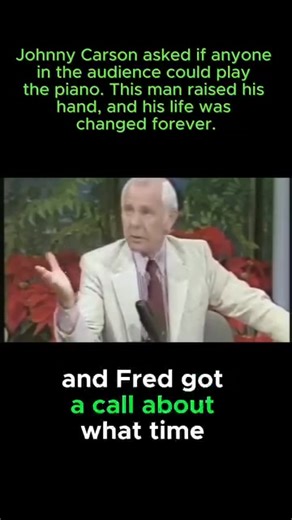 14K views · 160 reactions | Johnny Carson asked if anyone in the audience could play the piano. This man raised his hand, and his life was changed forever. Check the video in comments | Just Animals | Facebook