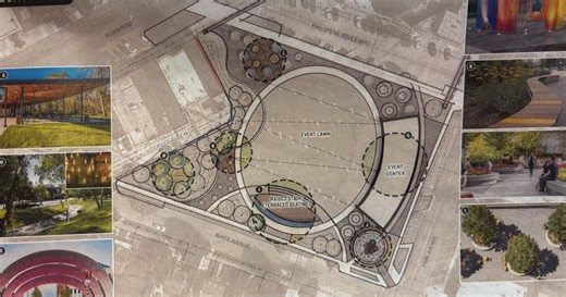 Allen Park officials propose $5 million park and plaza for former theater site