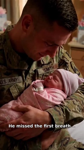 He missed the first Breath 😱😭❤️‍🩹 #soldiercominghome #militaryhomecoming #welcomehome #emotional #tiktokgrowthchallenge