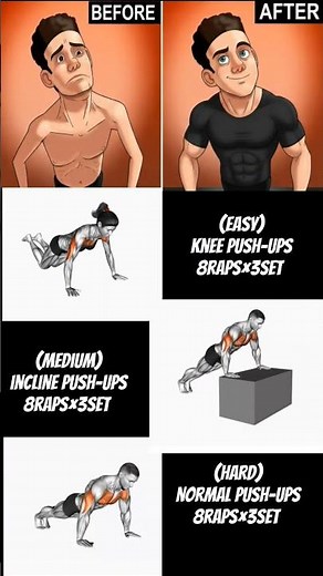 beginners to expert for push-up ☠️ #gym #motivation #gymmotivation #noexcuses