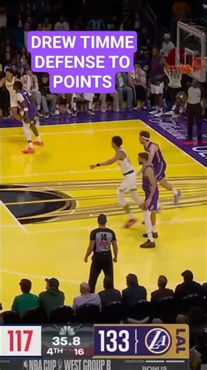 Drew Timme Plays Defense & Gets Rewarded #nba #basketball #lakers