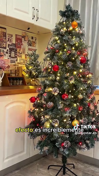 Aigostar Luces para Árbol Navidad con Anillo RGBIC Smart, 1.5M 150 Leds, Control por App y Mando, 39 Efectos Dinámicos, 150  Escenas, Music Sync, para árbol de Navida Interior Exterior Decoracion #christmaslights #ideasnavidad #xmaslook #alicechristmas #navidad🎄🎀 #regalosnavideños #ghdxmas #christmasmagic #nailschristmas #christmasornaments