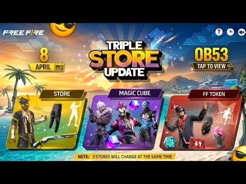 OB53 TRIPLE STORE UPDATE 🤯🔥| NEXT MAGIC CUBE BUNDLE | MAGIC CUBE STORE UPDATE | FREE FIRE NEW EVENT