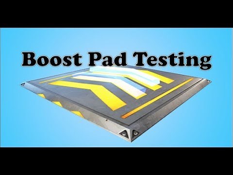 Fortnite - Boost Pad Testing