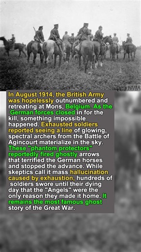Did Ghosts Save the British Army? 👼⚔️ #WWI #History #supernatural #usa #shorts #military #truestory