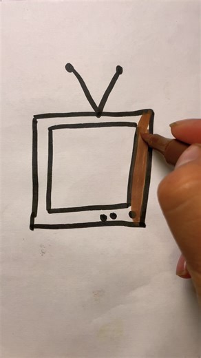 TV 📺#speedpaint #howtodraw #process #arttutorial