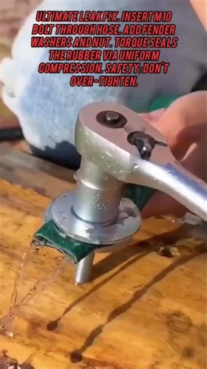 ​Stop Leaks Fast With This Simple Bolt​#DIYHacks #GardeningTips #Maintenance #LifeHacks #Tools#diy