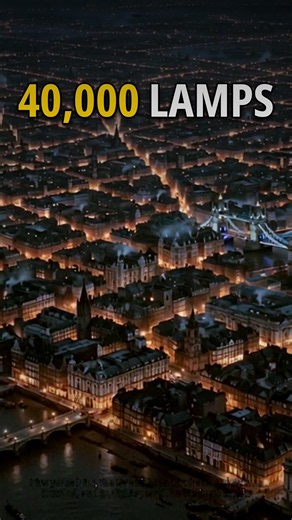 40,000 Gas Lamps Lit London Like a Diamond #shorts