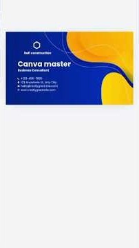 How to Make a Business Card in Canva | Canva Business Card Tutorial #Shorts