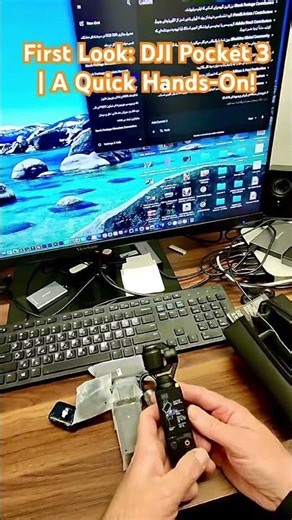 Unboxing the new DJI Pocket 3! The screen upgrade is a game changer. #DJIPocket3 #TechReview