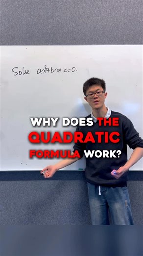 William Wibawa on Instagram: "The quadratic formula isn’t magic. 🪄 It’s logical. 💡 Comment ’HOLIDAY’ if you want to get ahead in Year 10 mathematics with me in-person in January. #maths #hsc #tutoring #year10 #hscprep"