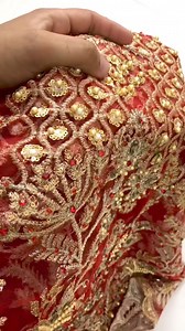 2.4K views · 4 comments | FOR ORDER: DM OR +923402197127 DRESS CODE: RED AN PRICE: 9650 PKR FREE DELIVERY FABRIC: NET DUPATTA: NET WORK: THREAD, PEARLS, SEQUENCE, HAND WORK LENGTH: 53 APPROX WIDTH: 2.75 YARD OTHER QUERIES: +923363171853 | Designs Now | Facebook