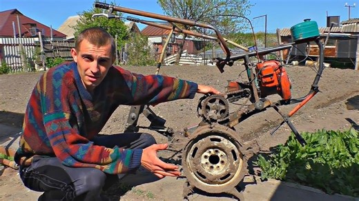 Best Helper for Plowing ⁄ Handmade Motor-Cultivator