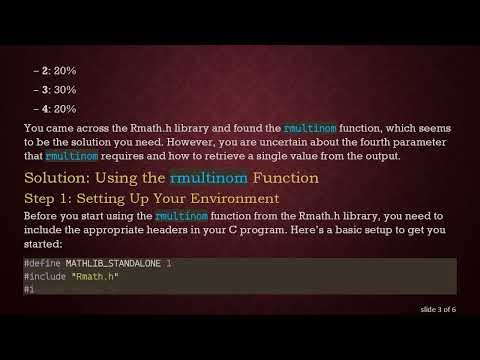 How to Use the Multinomial Function in C with Rmath.h