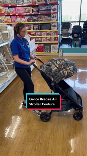 Make commuting effortless with the Graco Breaze Air Stroller Couture! 👶 ❤️ #smythstoys #graco #travelwithbaby #stroller #fyp #lovelyday #brandtok