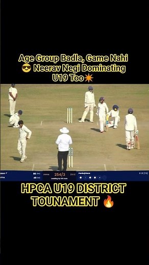 Talent Doesn’t Lie 💯 Neerav Negi From U14 Hero to U19 Run Storm”#sweepshot #hpca #cricketlover