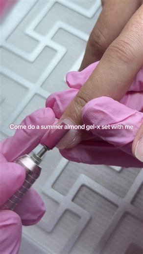 Summer Almond Gel-X Nail Tutorial