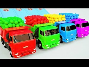 Couleurs pour que bébé apprendre avec des véhicules de rue, des voitures de sport et des balles