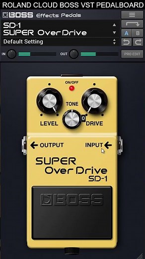 BOSS SD-1 Super Over Drive | Effects Pedals Plugin Official Roland Cloud