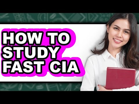 How To Study Fast CIA - Step By Step
