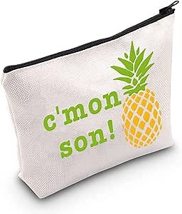 Psych TV Show Merchandise Psych Inspired Gift C'mon Son Makeup Zipper Pouch Bag for Psych Fans (c'mon son!)