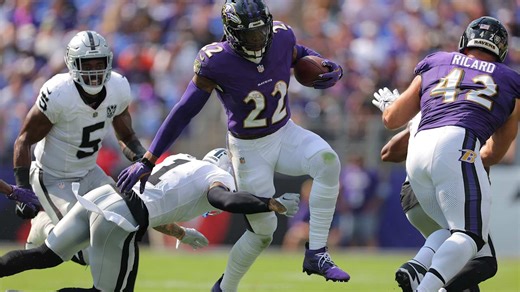 Highlight: Derrick Henry's First Monster Stiff-Arm as a Raven