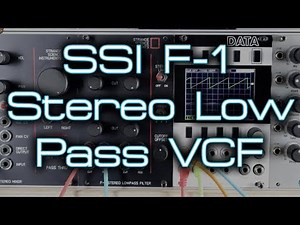 Strange Science Instruments F-1: Stereo Lowpass Filter / Dual Moog Ladder action in Eurorack