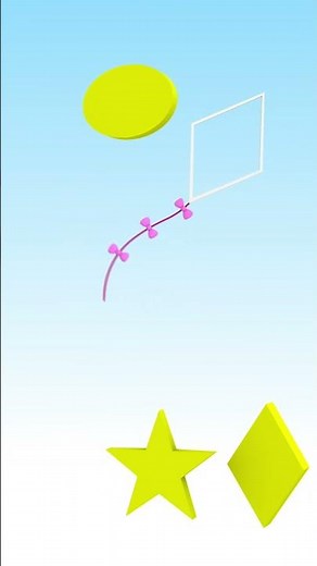 Missing Shapes - Kite - Quiz Bits #babyfirsttv