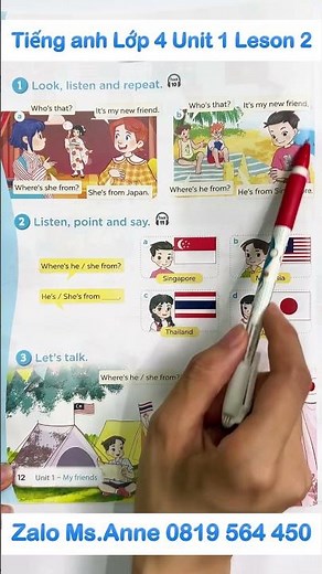 Tiếng Anh lớp 4 Unit 1 lesson 2 #tienganhlop4 #tienganhlop4sachmoi
