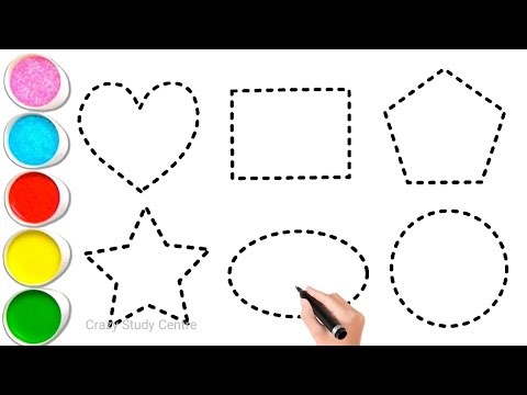 Let's Draw Cute Shapes & Cartoons for Little Artists 🌟 Perfect for Kids & Toddlers part 37