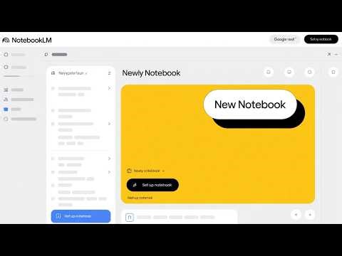 NotebookLM Tutorial: Start a New Notebook the Right Way